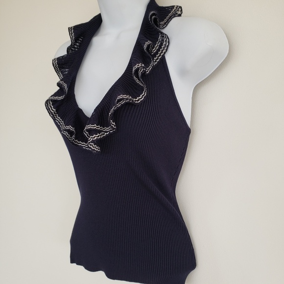Ralph Lauren Black Label resort luxury halter knit XS - Picture 2 of 8